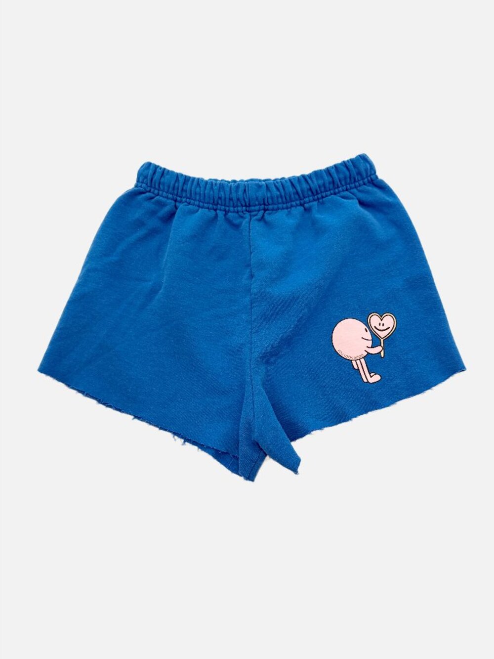 SIMMETRY 'YOU LOOK GOOD.' Sweatshorts in Blue S - Picture 2 of 7